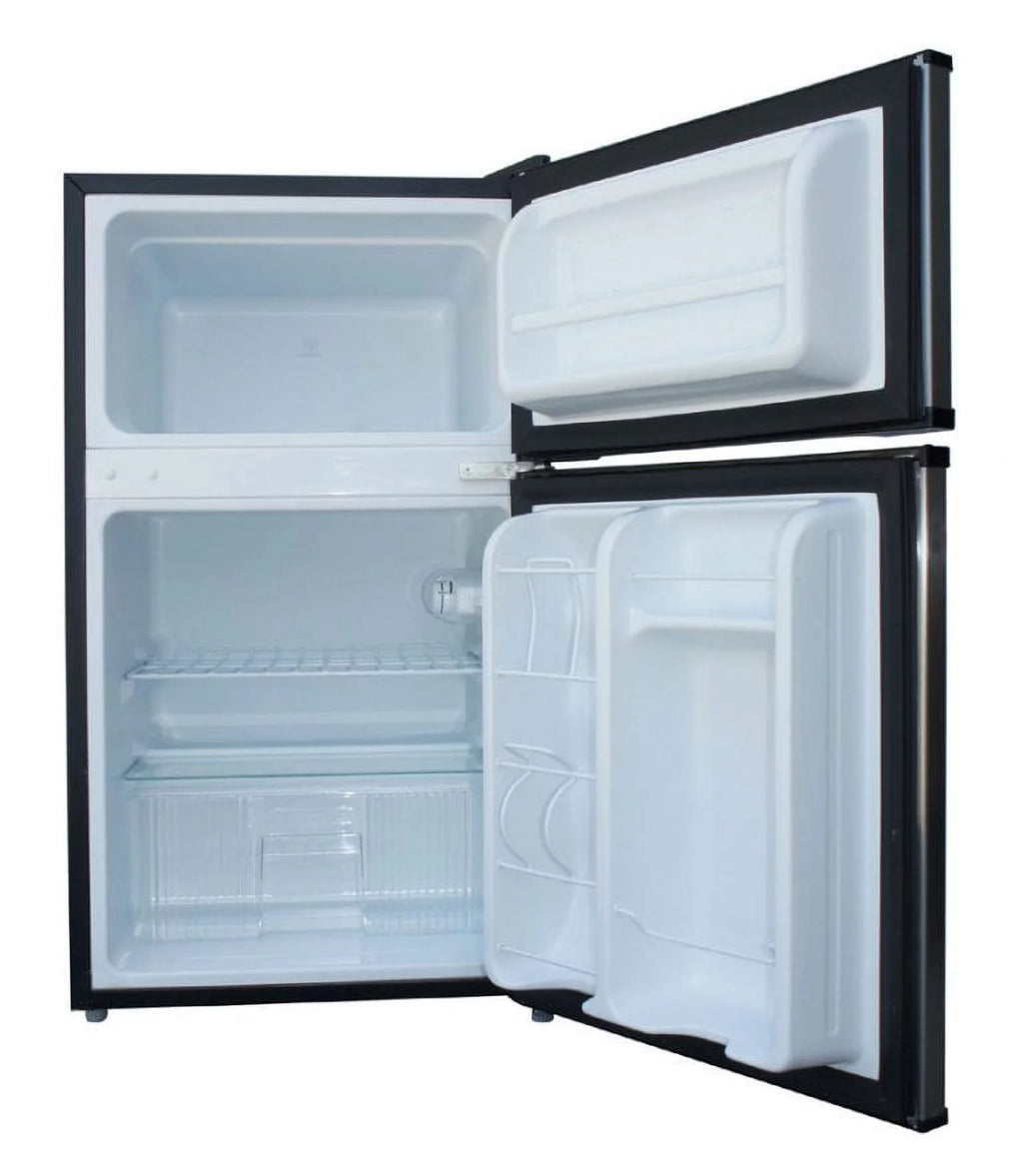 3.1 cu.ft. Double Door Stainless Steel Refrigerator F8198
