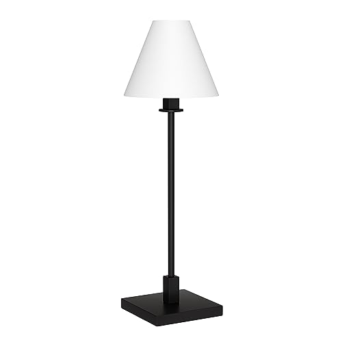 28" Tall Table Lamp with Metal Shade in Black H972359