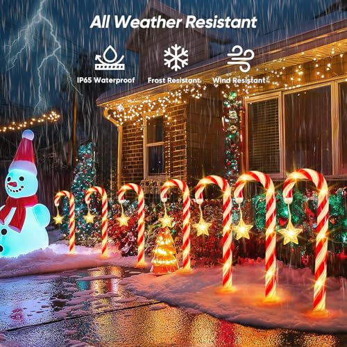 24 Pack 144 LEDs 10 Modes Solar Powered Christmas Lights D4980