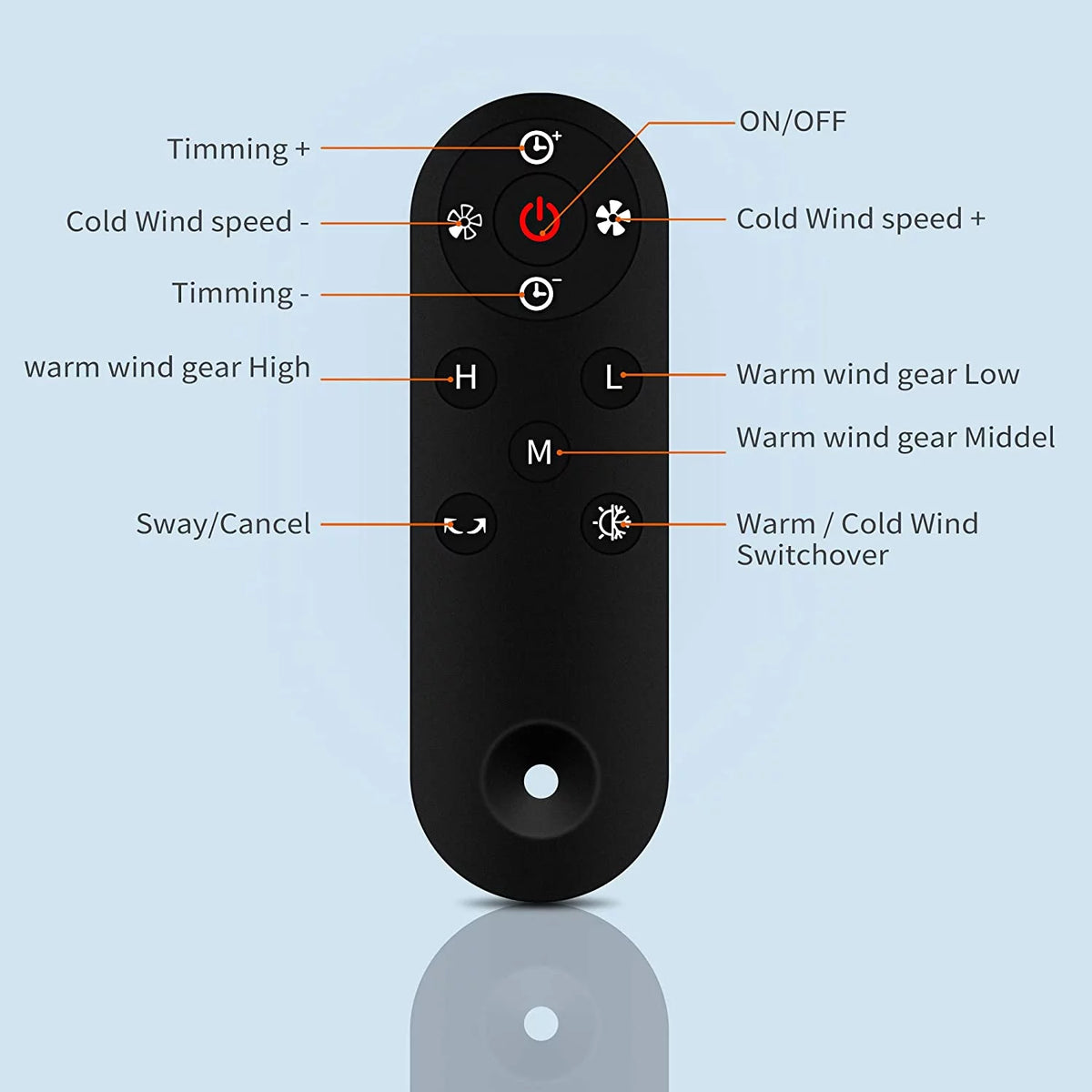 32-inch Bladeless Tower Fan Heater & Fan Combo with Remote Control N72793