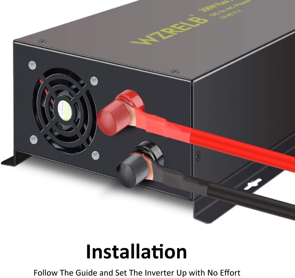 Pure Sine Wave 500W Power Inverter 12V to 110V AC Converter with Remote Controller T41201