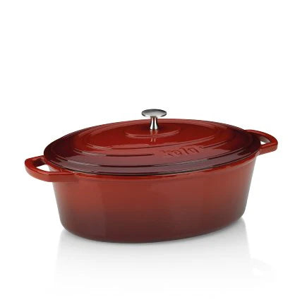 Roasting Tray Oval Red 6L B548
