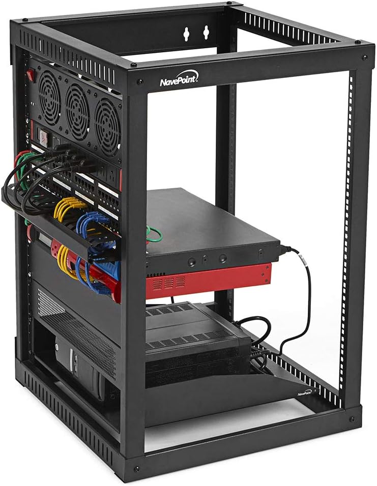 12U Side Load Wall Mount Network Rack O4804