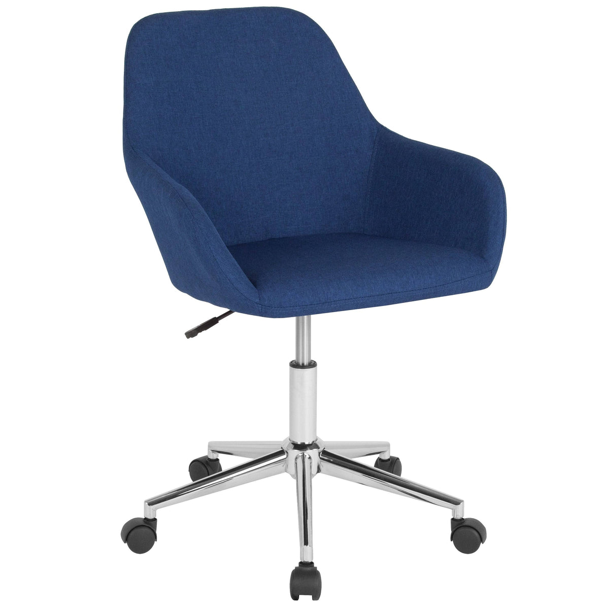 Blue Mid-Back Upholstered Swivel Chair P3585