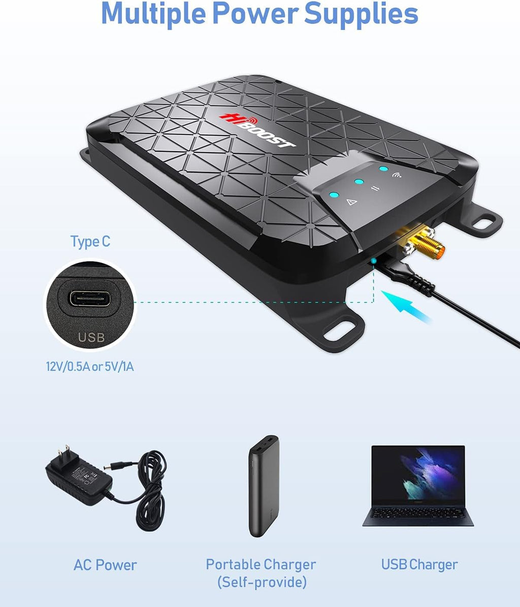 Cell Phone Signal Booster for Home 1,500 sq ft Band 5, 12/17, 13 5G/4G LTE D14835