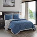 3 Piece Microfiber Quilt Set Z81412