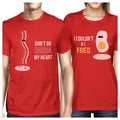 Red Graphic Tees W94101