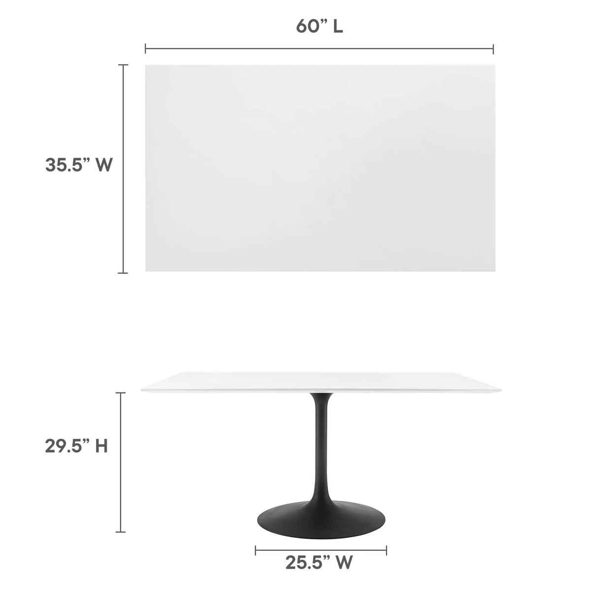 60" Rectangle Dining Table T758