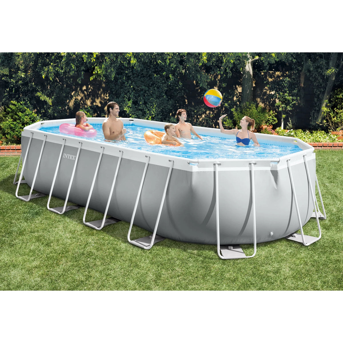 16.5ft x 9ft x 48in Oval Above Ground Pool Set with Pump W3058