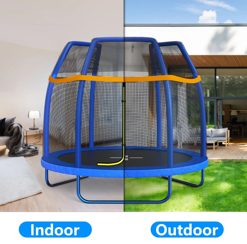 7 FT Trampoline with Enclosure Net & Safety Pad Q326854