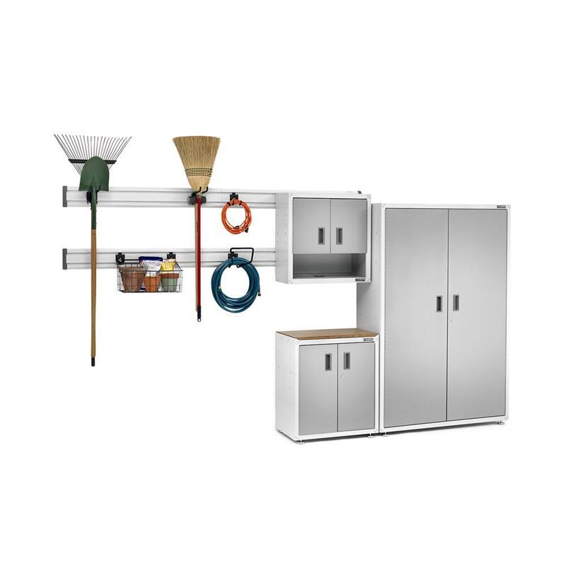 Steel Freestanding Garage Cabinet in Gray Slate P76711
