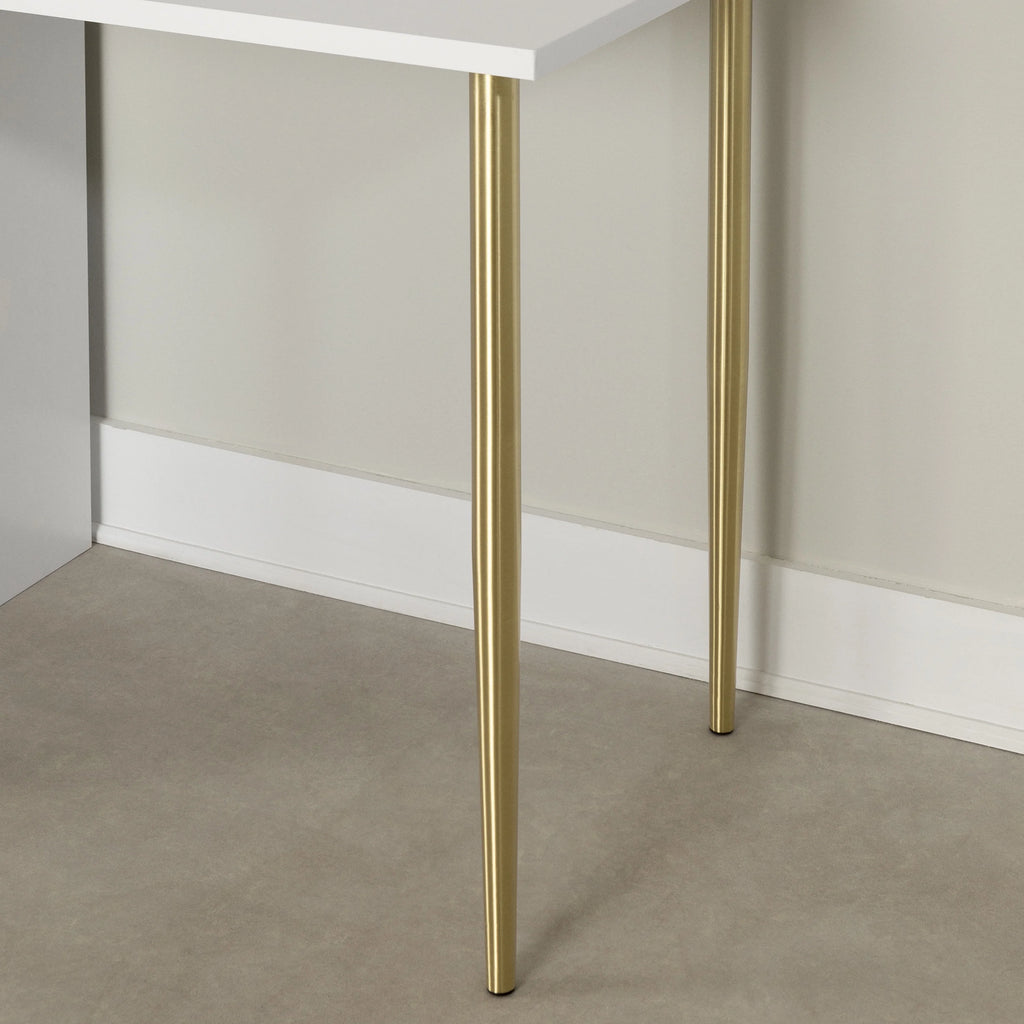 Mid-century Glam Computer Desk U4910