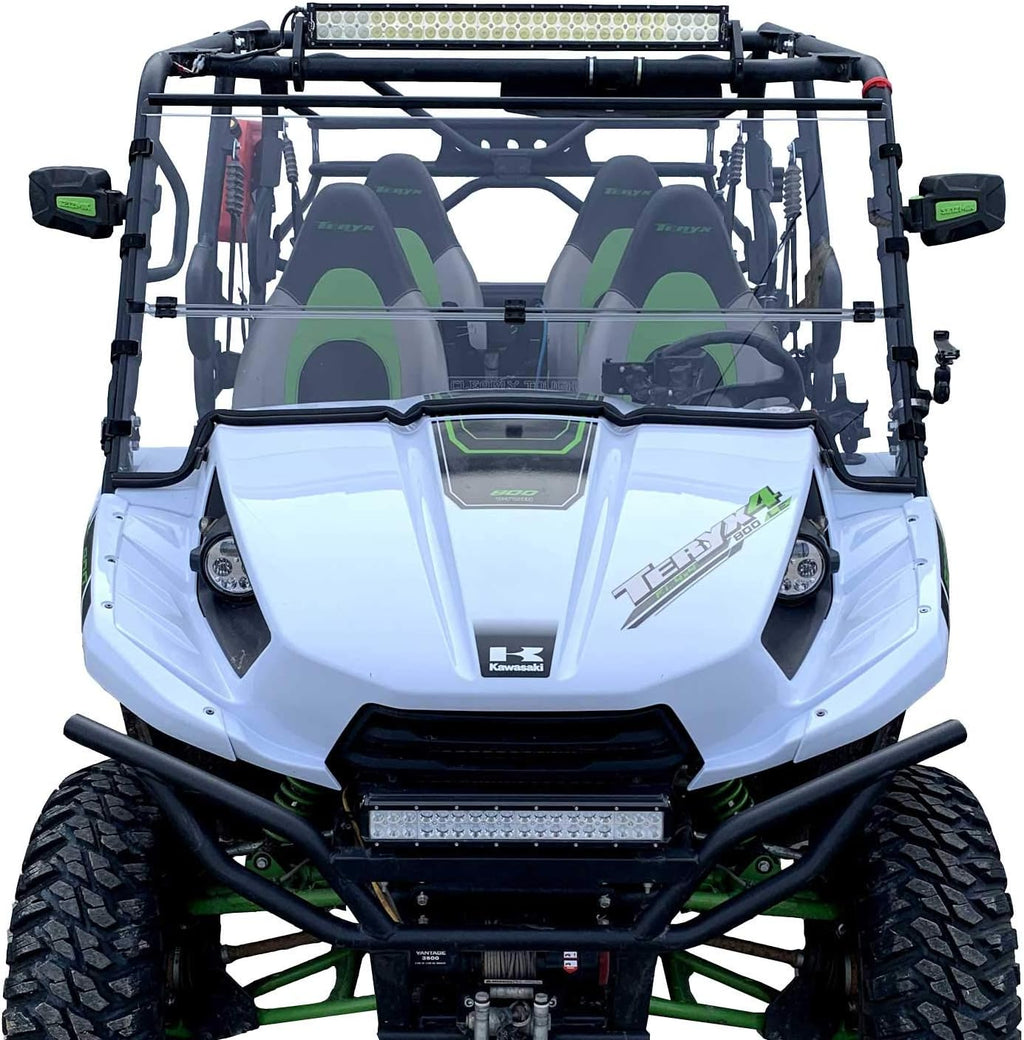 Folding Scratch Resistant Polycarbonate Windshield Q8027