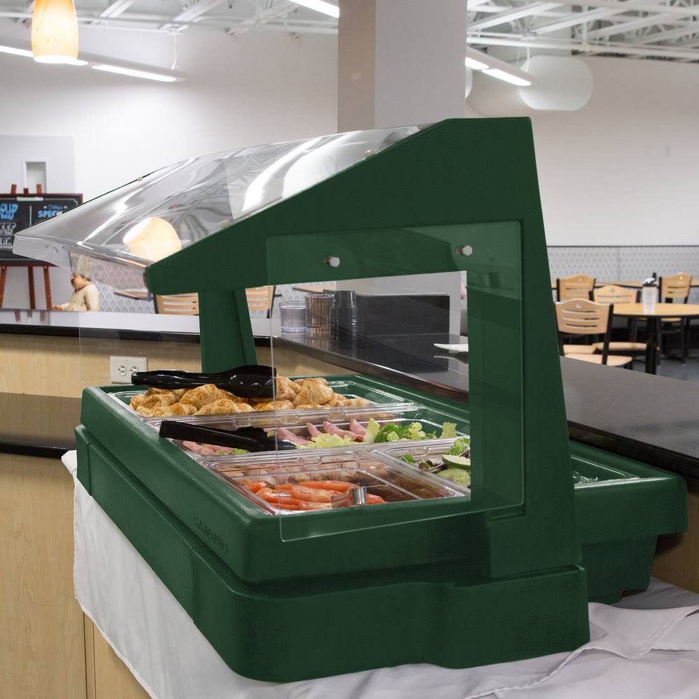 Green 48 inch Table Top Buffet Bar with Sneeze Guard D42299
