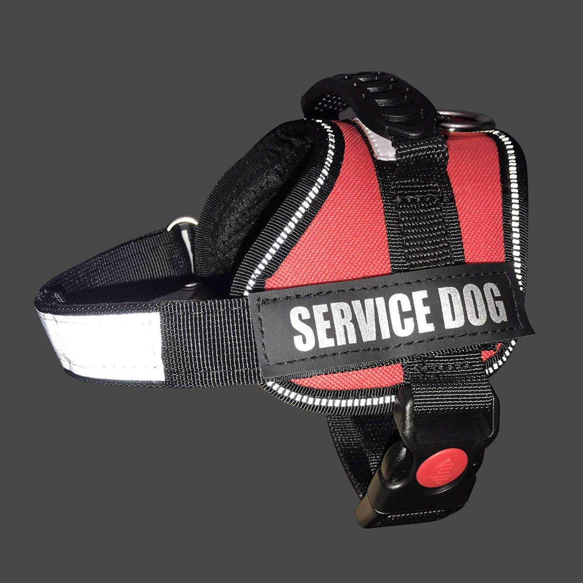 Service Dog Vest Harness Reflective Woven Polyester Nylon I445772