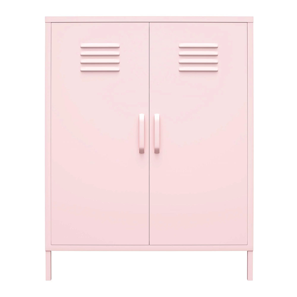 2 Door Metal Locker Style Storage Accent Cabinet A50476