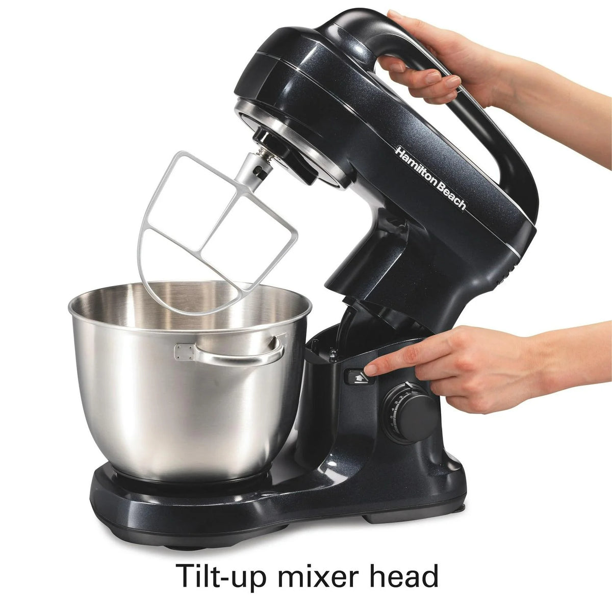 4 Qt 7-Speed Tilt Head Stand Mixer Black Z52611