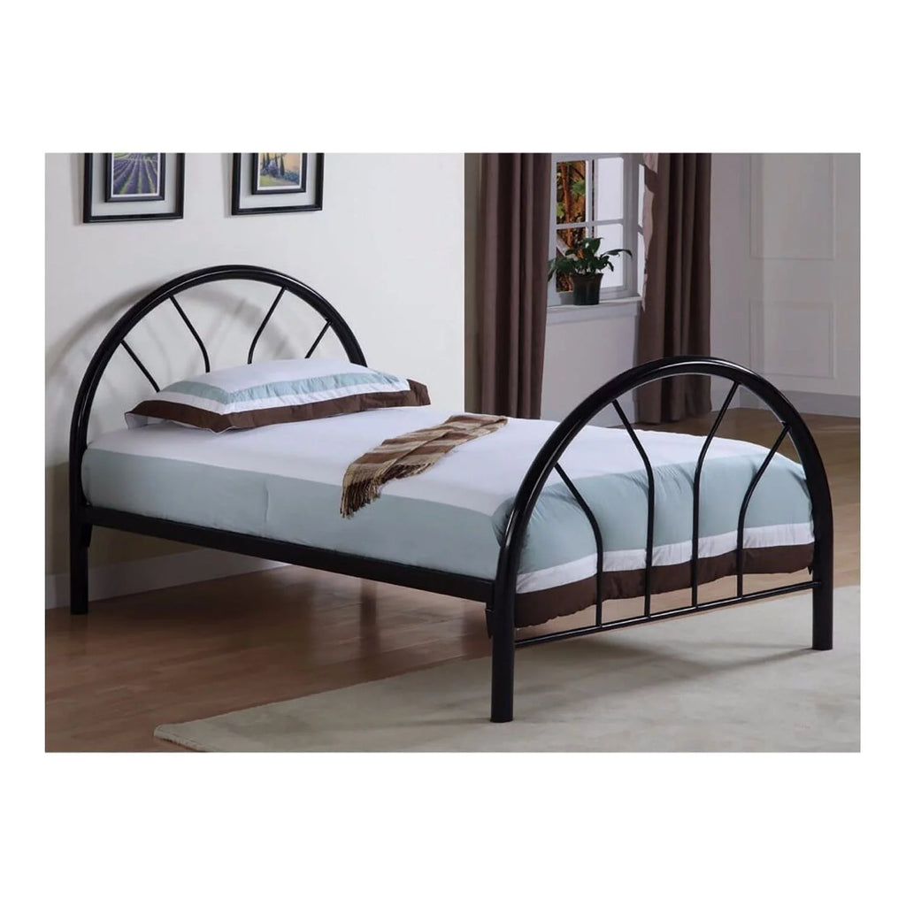 Black Twin Size Metal Bed G2603