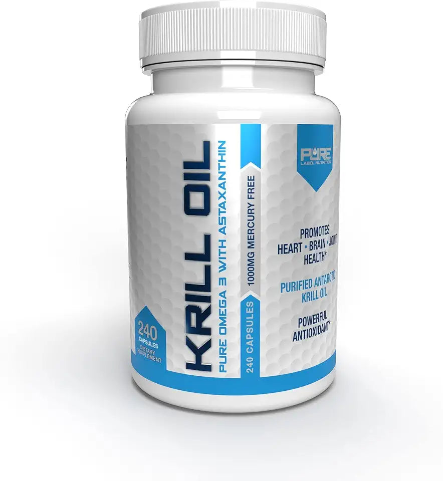 Antarctic Krill Oil 1000mg Omega 3 EPA DHA Astaxanthin Softgels 240 Gelcaps U674722