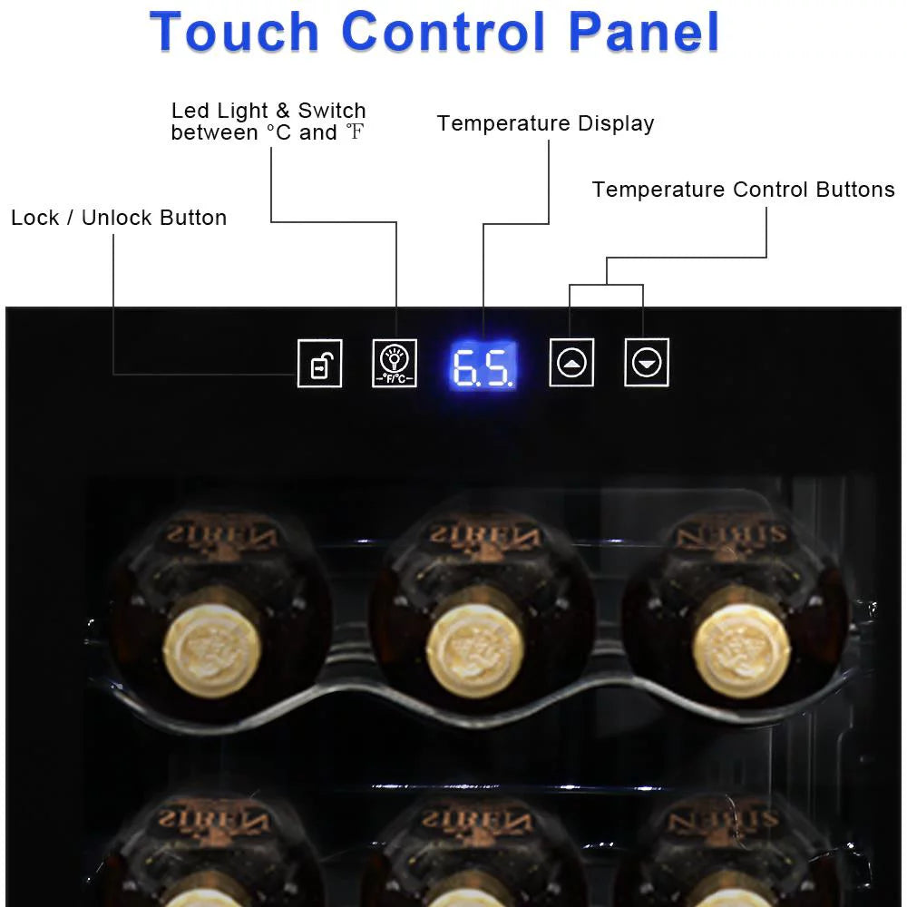 18 Bottle Compressor Wine Cooler with Digital Control J5661