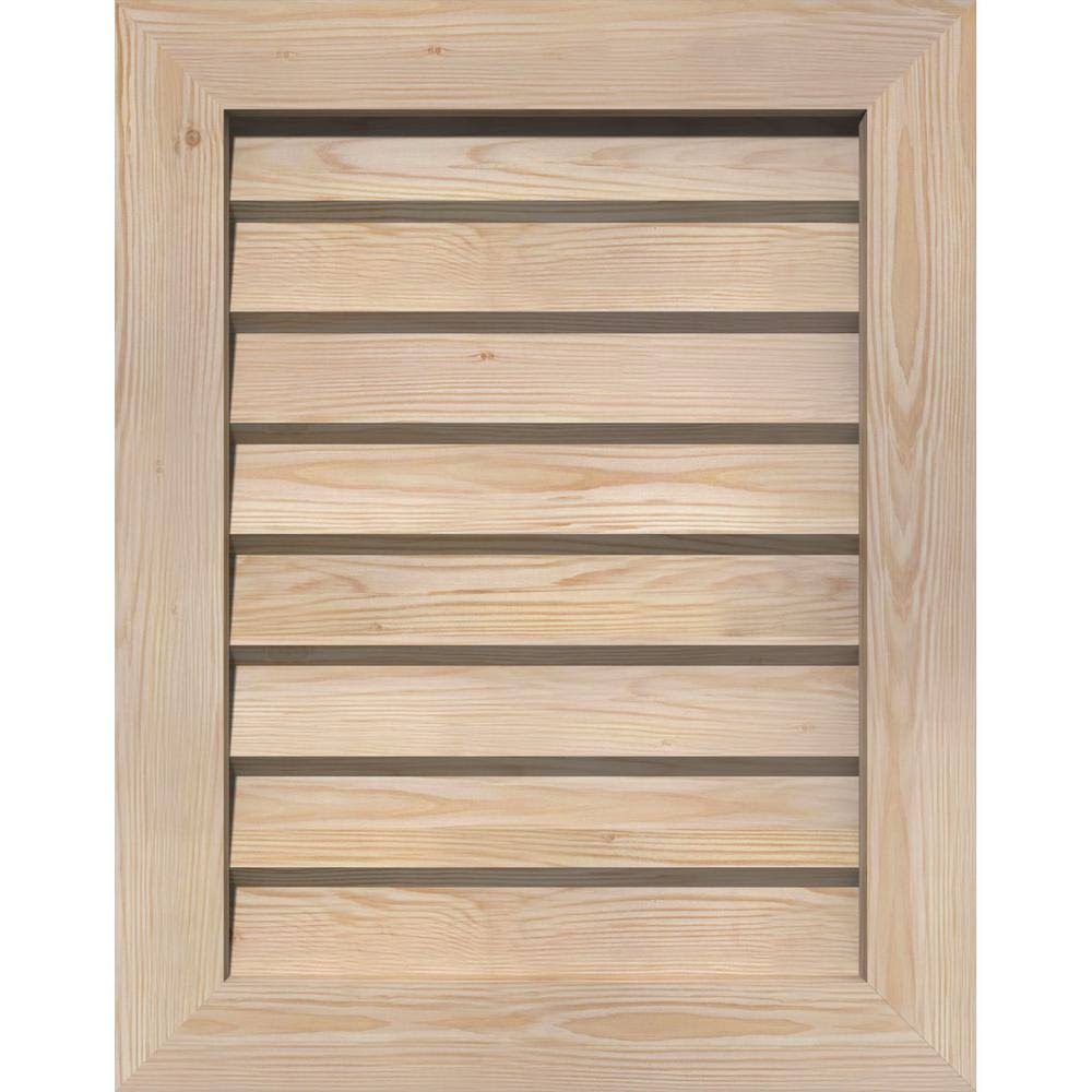 Unfinished Non-Functional Vertical Gable Vent W87950