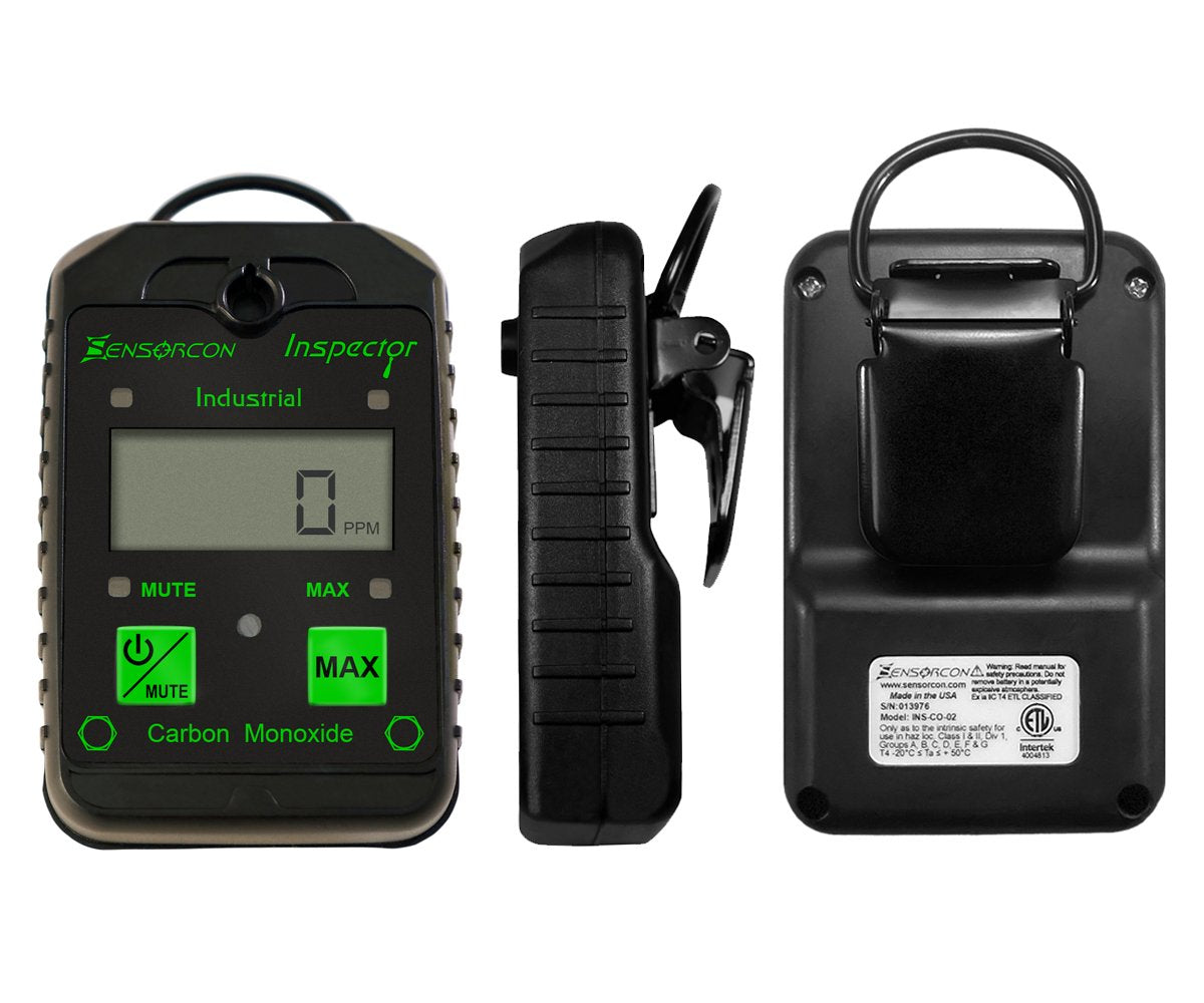 Industrial CO Carbon Monoxide Monitor with Visual Audible and Vibrating Alerts N356