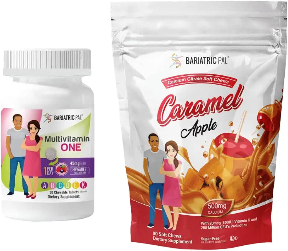 Bariatric Vitamin Bundle with Iron Chewable and Calcium Citrate Soft Chews N702745