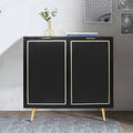 2 Doors Storage Cabinet with Golden Legs R62018