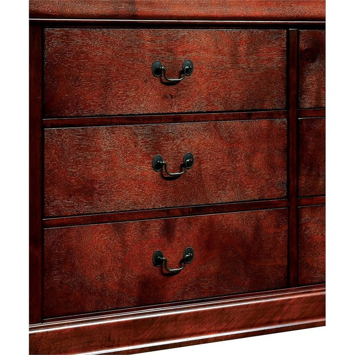 Solid Wood 6-Drawer Dresser in Cherry F3063