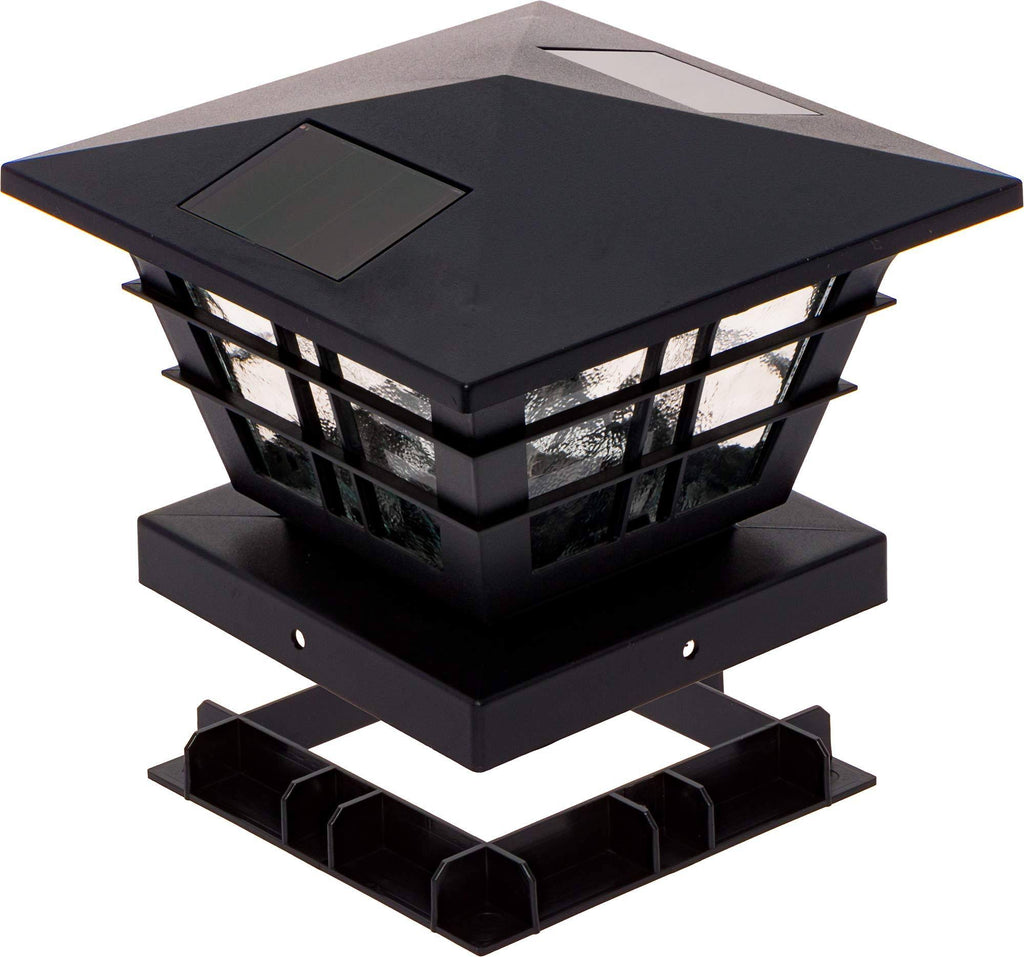 Black 12 Pack Solar Post Cap Light Z130