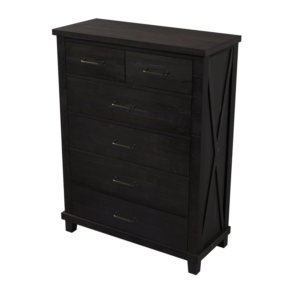 Solid Pine Wood Six-Drawer Chest K306741