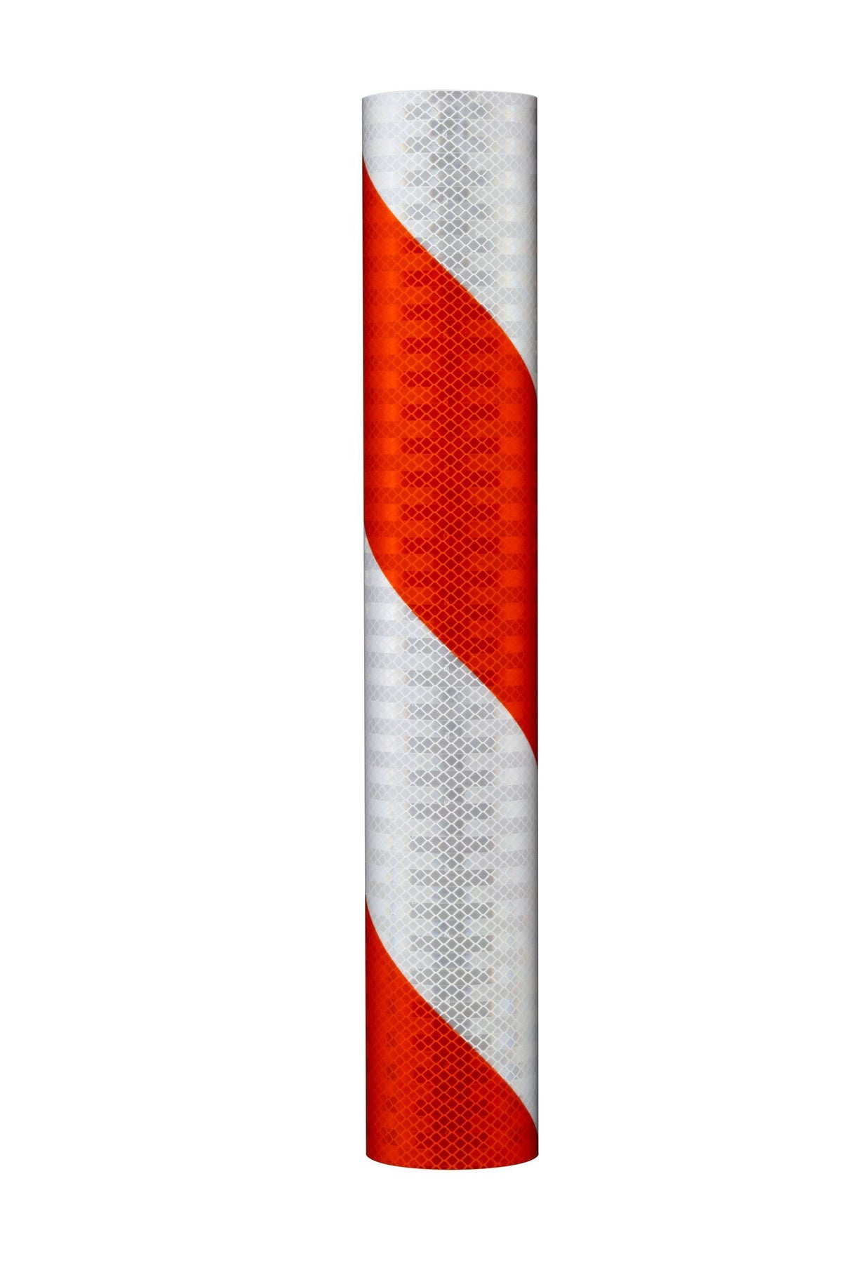 Orange/White Reflective Barricade Sheeting H4541