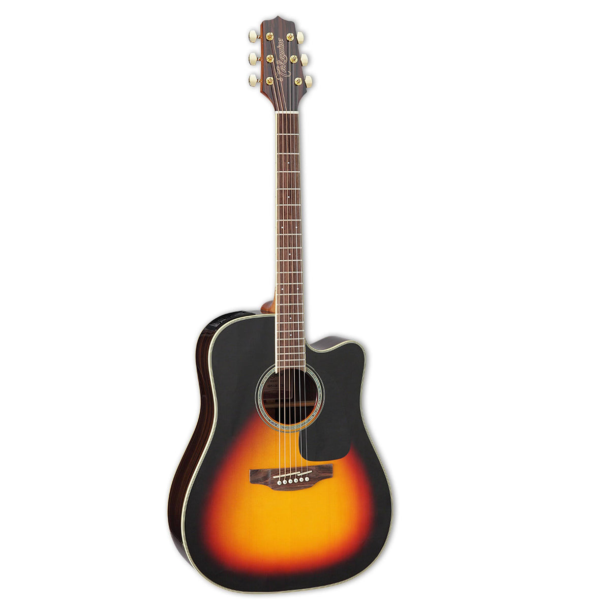 Brown Sunburst Dreadnought Cutaway Acoustic Electric Guitar F331415