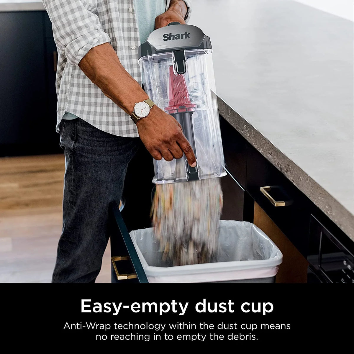 Charcoal Upright Vacuum with 2.9 L Dust Cup D35409