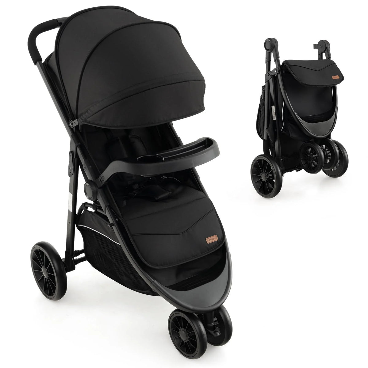 Grey Baby Jogging Stroller Travel System F726206