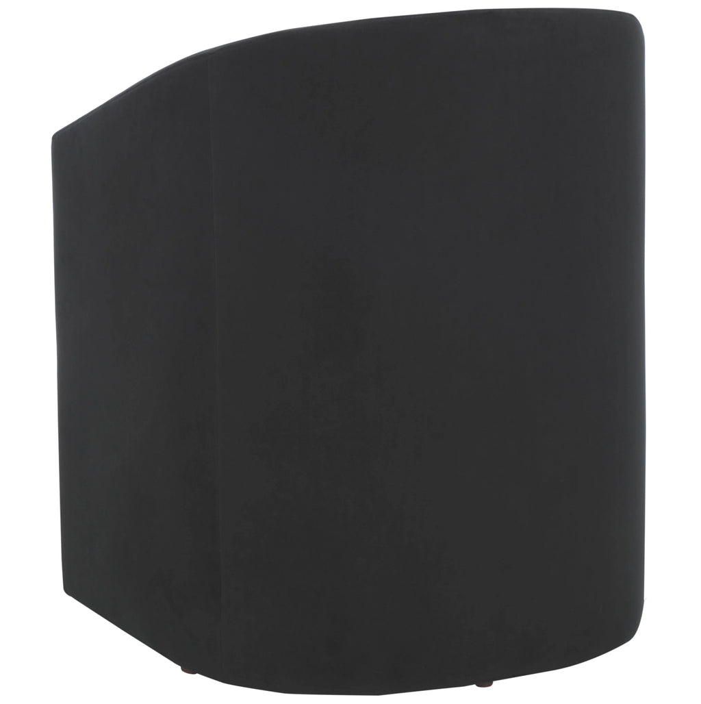 Black Velvet Accent Chairs V27117