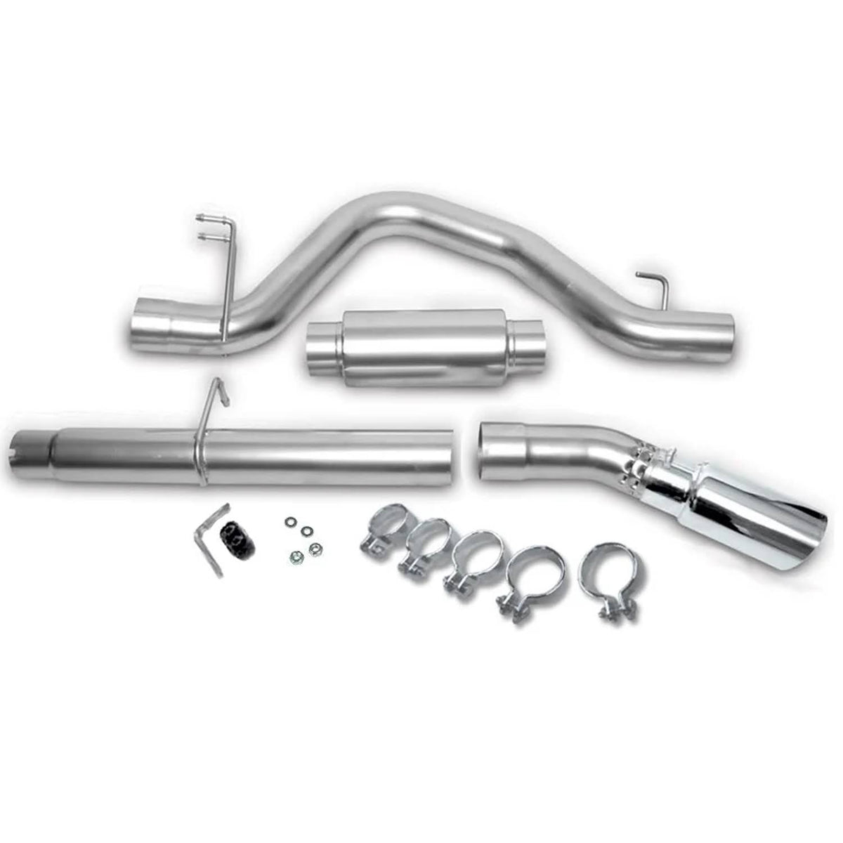 Black Cat-Back Dual Split Exhaust System Q82560