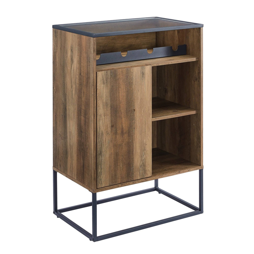 Glass Top 1-Door Bar Cabinet Q3791