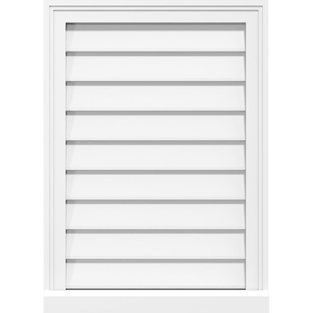 PVC Gable Vent with Brickmould P65903
