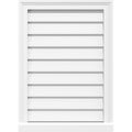 PVC Gable Vent with Brickmould P65903