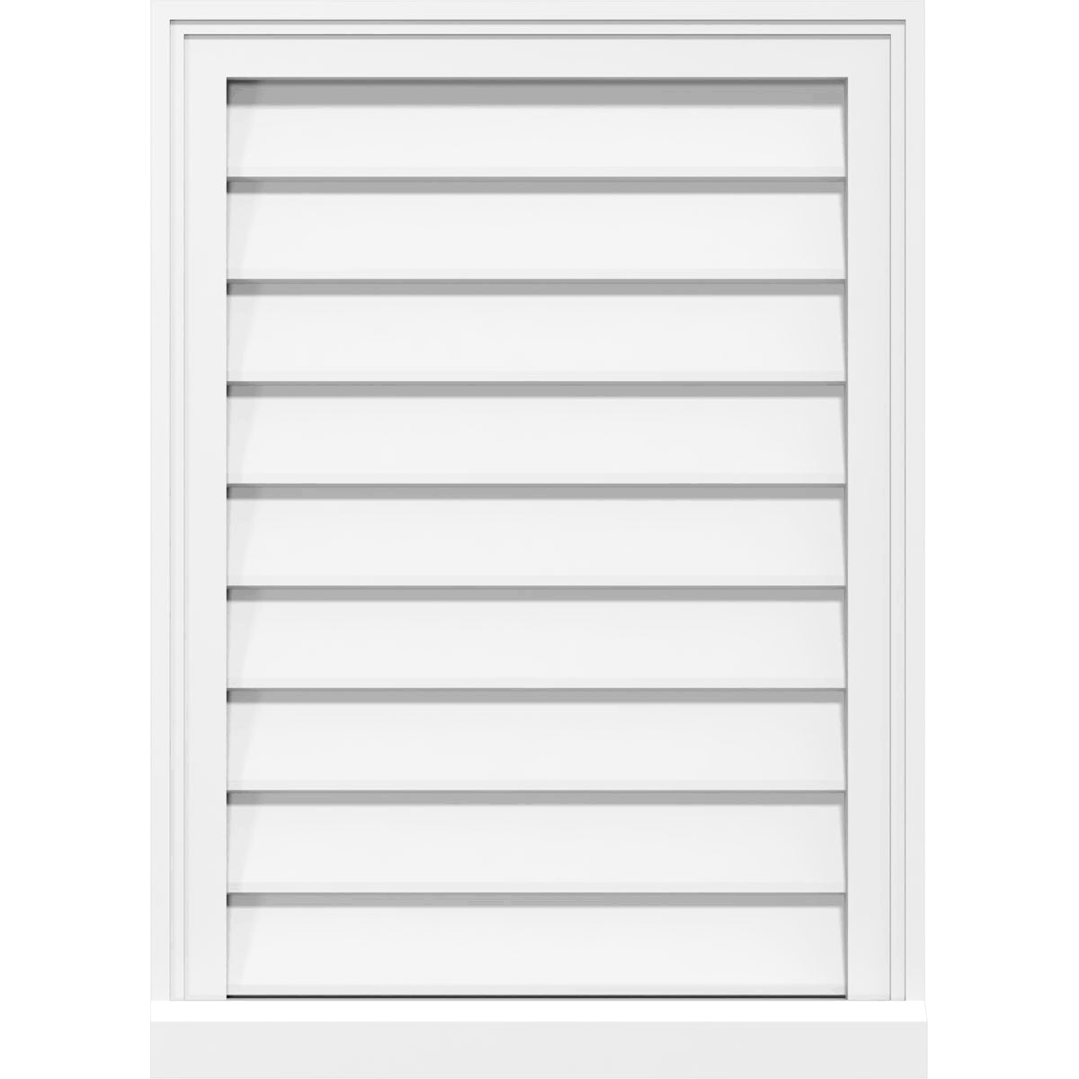 PVC Gable Vent with Brickmould P65903