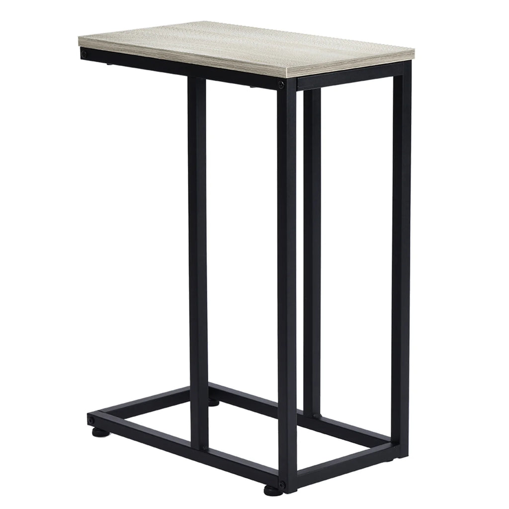 Coffee Table, Iron Sofa Accent Table Wood Grain K7892