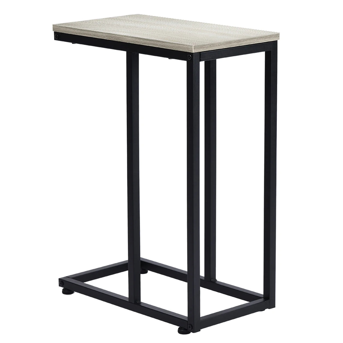 Coffee Table, Iron Sofa Accent Table Wood Grain K7892