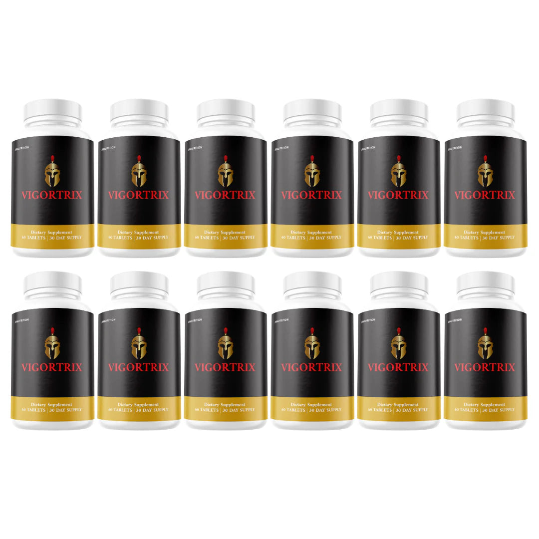 Men Vitality Pills Natural Energy & Stamina Support 12 Bottles V8488