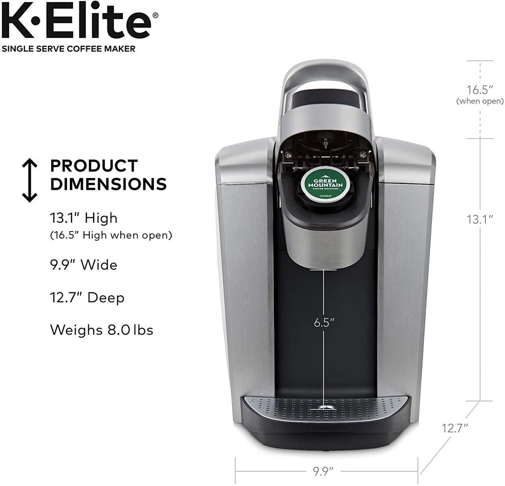 Single Serve K-Cup Pod Coffee Maker, Brushed Silver M4895