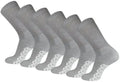 Big and Tall Non-Skid Diabetic Cotton Crew Socks 3-12 Pairs K1362