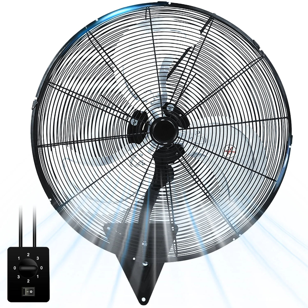 24” Wall Mount 3-Speed Oscillating Fan S280647
