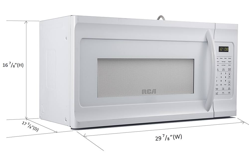 1.6 Cubic Foot Over The Range Microwave, White J5128