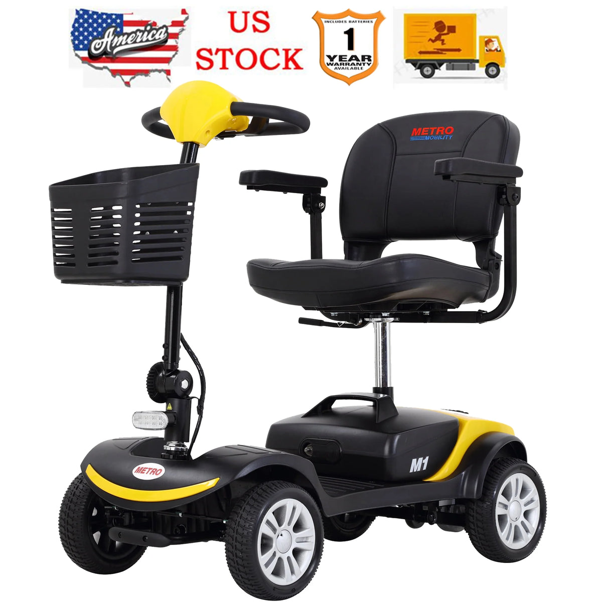 Heavy Duty Electric Mobility Scooter with 300W Motor J469