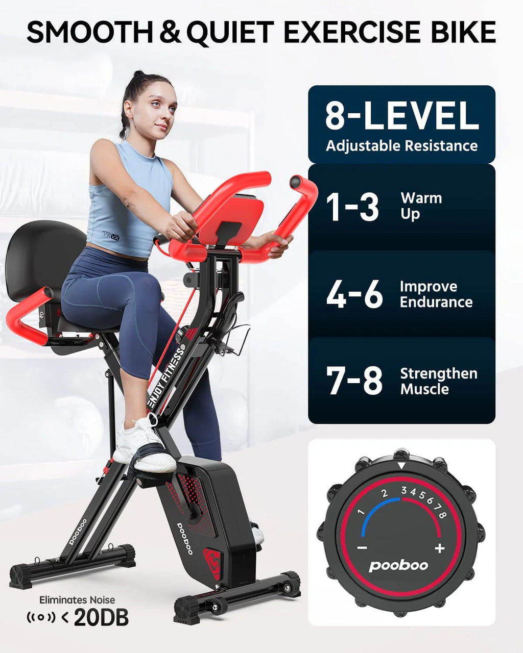 Foldable Magnetic Exercise Bike A2293